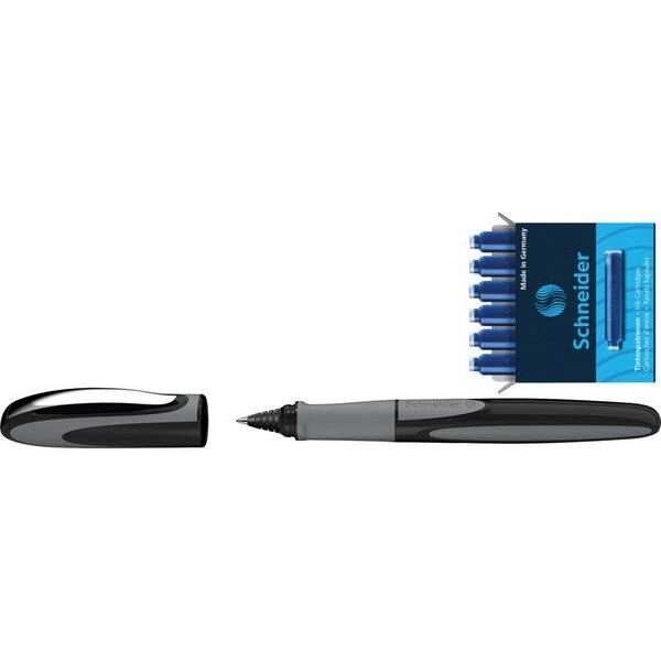 Set Tintenroller Ray Onyx/ Tintenpatronen blau-1