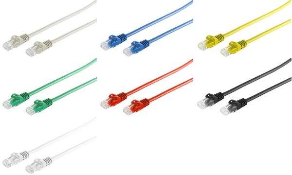 RJ45 Patchkabel CAT 7 Rohkabel U/UTP weiß 3m-5