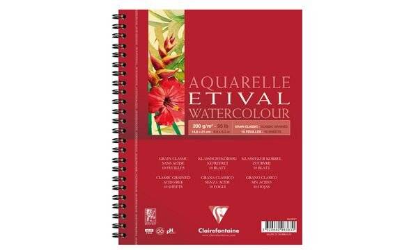 Clairefontaine Künstlerblock Aquarelle ETIVAL, DIN A5 (87000470)-0