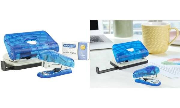 RAPESCO - Locher und Heftgeräte Set 1719 transparent blau-1