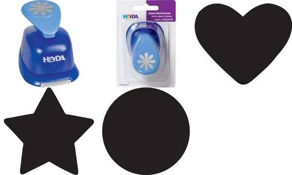 HEYDA Motiv-Locher Herz, groß, Farbe: blau (57301282)-2
