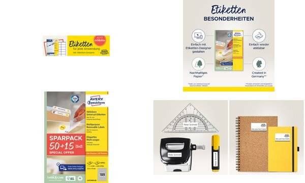 AVERY ZWECKFORM - Universal-Etiketten L4731REV-65 25.4 x 10 mm 65 Blatt - Etiketten/Beschriftungsbänder - A4-3