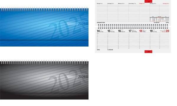 rido idé Tischkalender "septant", 2024, blau (6250141)-0