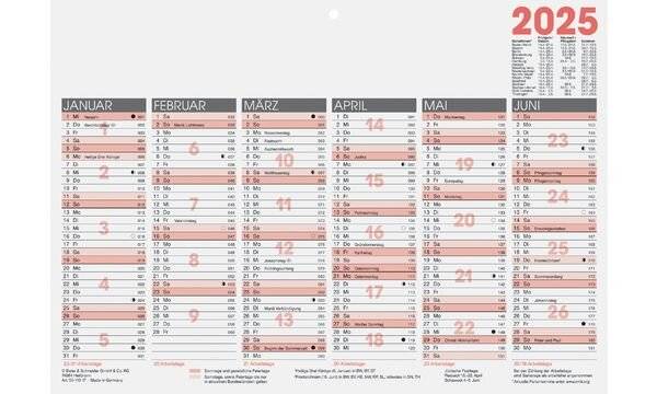 Glocken Tischkalender "Tafelkalender", 2019, DIN A4 quer (6280048)-0