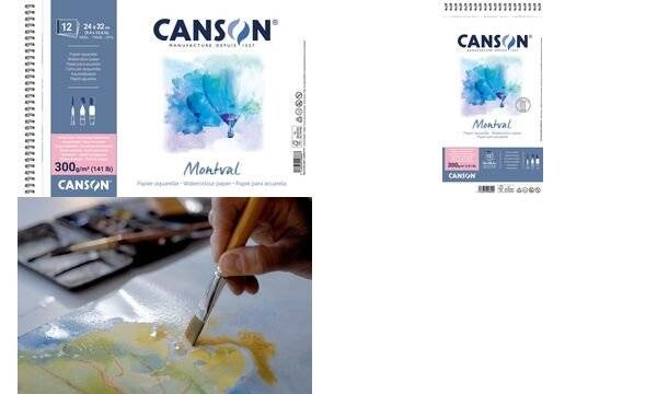 CANSON Aquarellblock "Montval", 135 x 210 mm, 300 g/qm-1