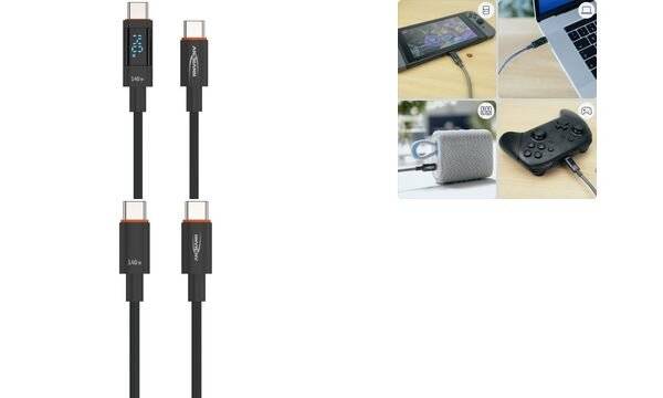 Ansmann Usb-C -> s/s Ladekabel 140W anthrazit - 1700-0176 - Kabel - Digital/Daten-2