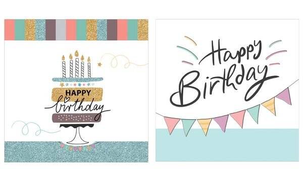 SUSY CARD Geburtstagskarte "Happy Eco B-day Garland" (40054230)-0