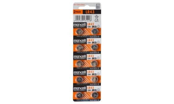 Hückmann Knopfzelle 1,5V AG10 10er Streif Maxell AG10/LR1130/(VE10) 1,5 V, 40 mAh, 3,05 mm-0