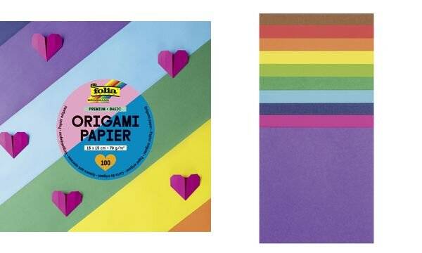 folia Origami-Faltblätter PREMIUM BASIC, 200 x 200 mm (57907284)