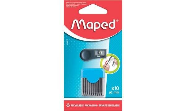 Maped Ersatz-Zirkelminen + Minen-Anspitzer, Blister-1