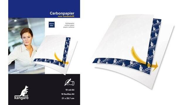 kangaro Durchschreibepapier, DIN A4, 100 Blatt, blau (62340084)-0