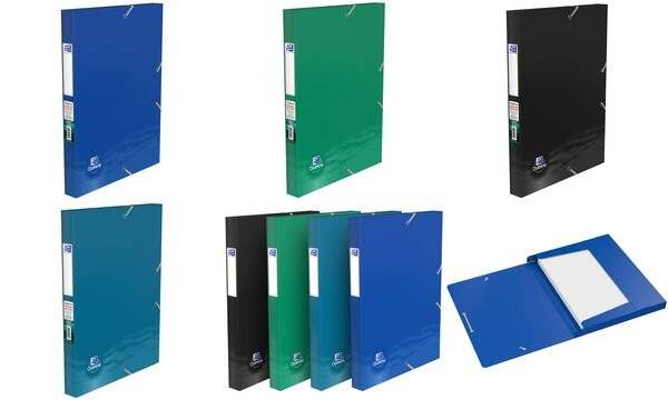 Oxford Sammelbox "Oceanis", DIN A4, 25 mm, recyceltes PP (5402235)-0
