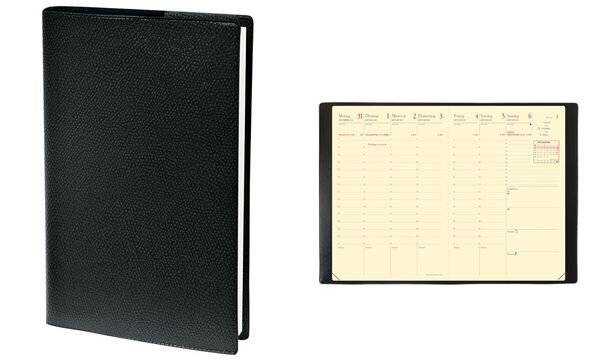 Kalender Geschäftbus Prestige 10x15cm Impala schwarz 2027-2