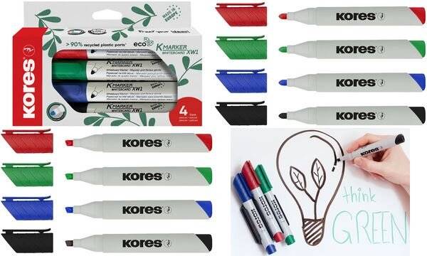 Whiteboardmarker ECO XW1 M20724 sortiert 4 Stück-2