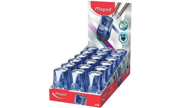 Maped Spitzdose TONIC METAL, blau/schwarz, 18er Display (82068511)-1