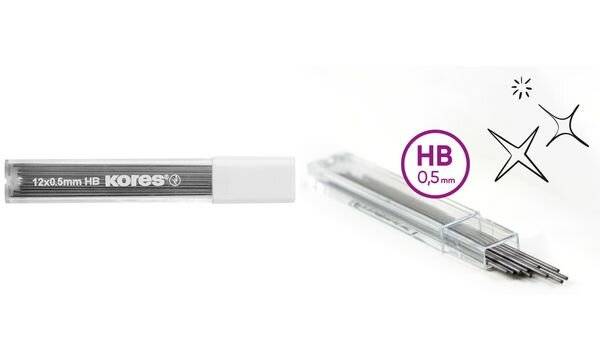 Kores Druckbleistift-Mine "M Grafitos", 0,5 mm, HB (5699053)-1