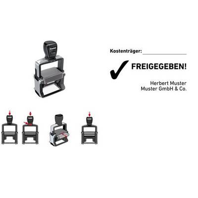 trodat Textstempel Professional 4.0 5206, 8-zeilig (62515224)-0