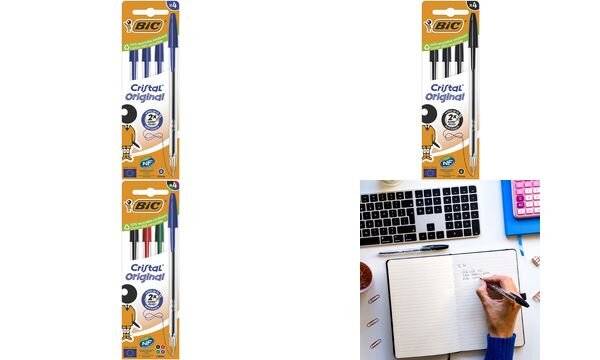 BIC Kugelschreiber Cristal Original, blau, 4er Kartonbox (5110201)-1