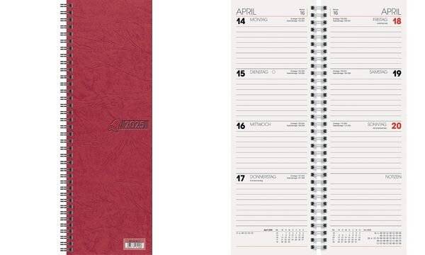 Glocken Tischkalender "Vormerkkalender", 2019, rot (6280076)