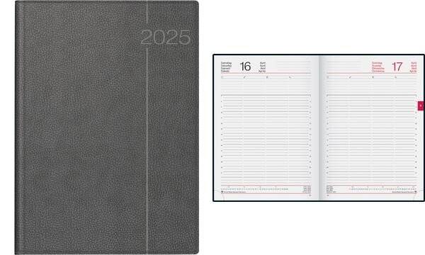 rido idé Buchkalender "Conform Derby", 2019, grau (6280109)