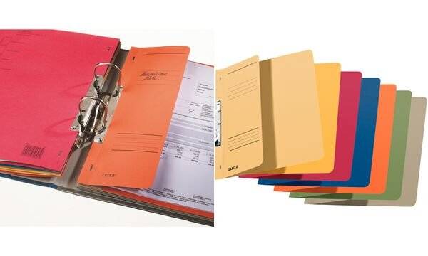 Leitz Einhakhefter 37440011 DIN A4 kfm. Heftung Karton chamois-4