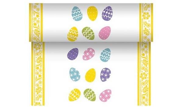 PAPSTAR - Tischläufer Coloured Eggs 87372 mehrfarbig-3