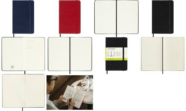 Notizbuch Pocket A6 blanko Hardcover 96 Blatt saphir-5