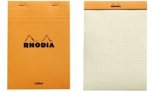 RHODIA Notizblock No. 16 Yellow, DIN A5, kariert, orange-1