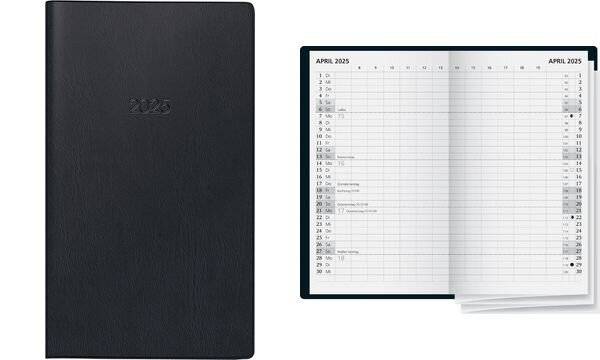 Glocken Taschenkalender "Faltkalender", 2019, schwarz (6280069)-0