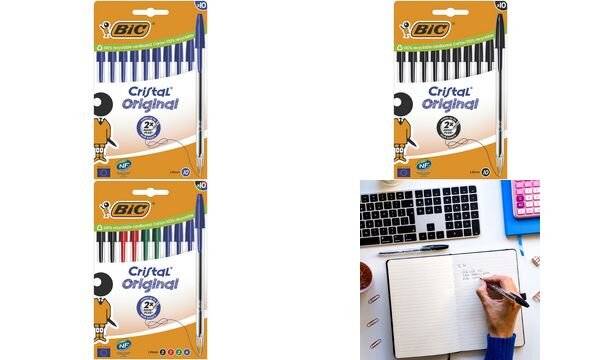 BIC Kugelschreiber Cristal Original, schwarz, 10er Kartonbox (5110205)-1