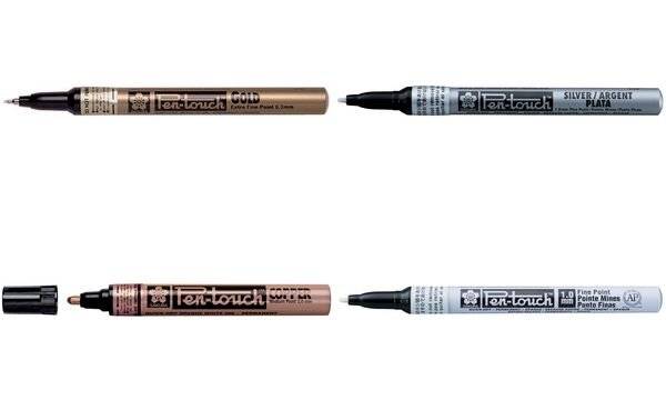 SAKURA Permanent-Marker Pen-Touch Extra Fein, weiß (8012153)