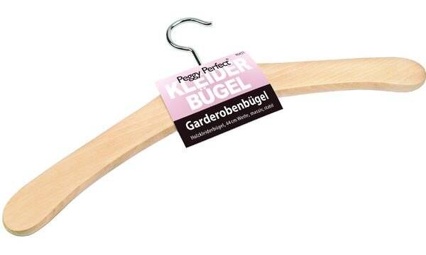 Peggy Perfect Holz-Kleiderbügel ohne Steg, natur lackiert (6422403)