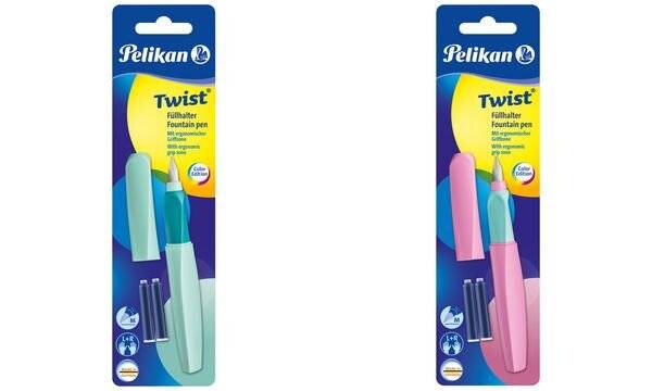 Pelikan Twist P457, Mintfarbe, Kartuschenfüllsystem, Edelstahl, Medium, Beidhändig, Deutschland-6