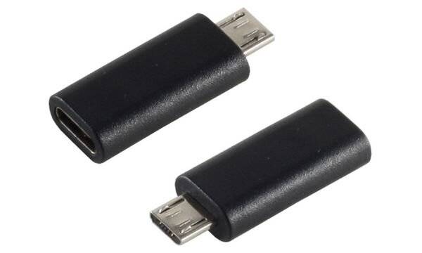 Adapter USB 2.0 MicroB Stecker auf USB 3.1C Buchse-1