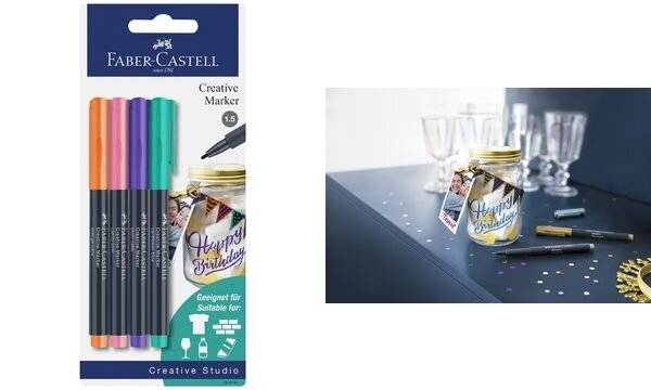 FABER-CASTELL Creative Marker, 4er Blister (5661936)-1