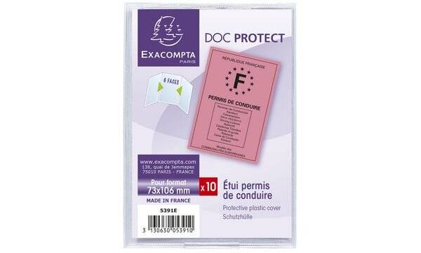 EXACOMPTA Ausweishülle, 3-fach, PVC, 0,20 mm-1