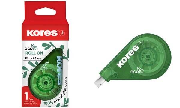 Kores Einweg-Korrekturroller "RollOn ECO", 4,2 mm x 15,0 m