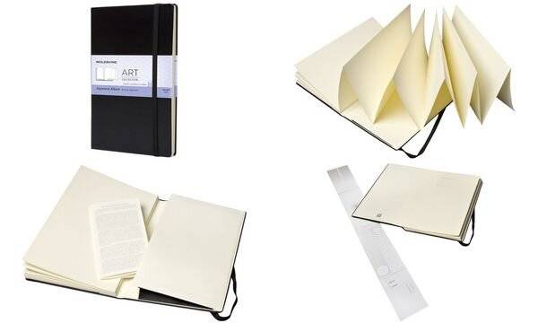 MOLESKINE Japanisches Album, 165g/qm, L/A5, Hardcover, sw (8018111)-0