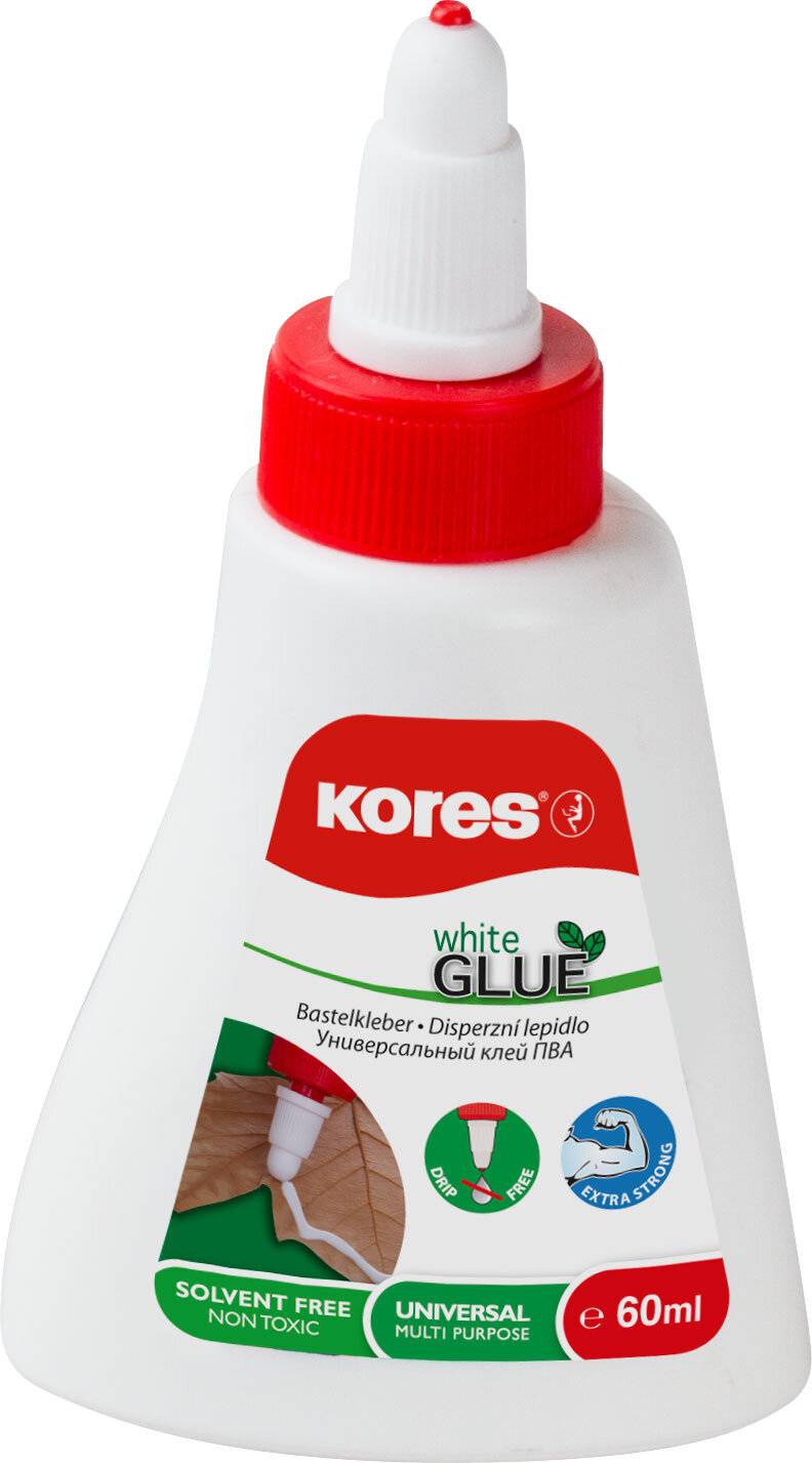 Kores Bastelkleber "whiteGLUE", lösungsmittelfrei, 60 ml (5675816)-1