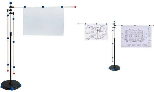 Planhalter Mobilpresenter 3Arme Aluminium grau-4