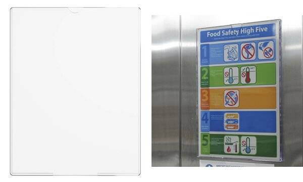 Deflecto Info-Display zur Wandmontage - Toploader - A4 - Polystyrol - Transparent-5