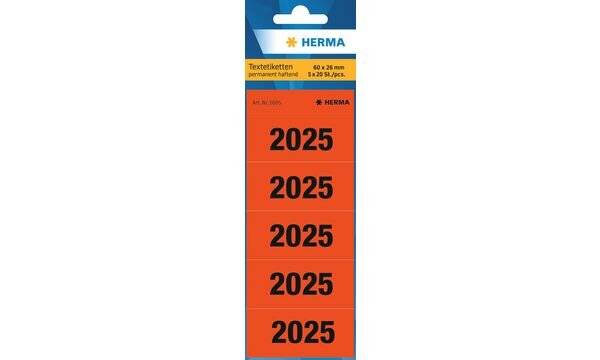 HERMA 100 Inhaltsschilder 2025 rot 1685-1