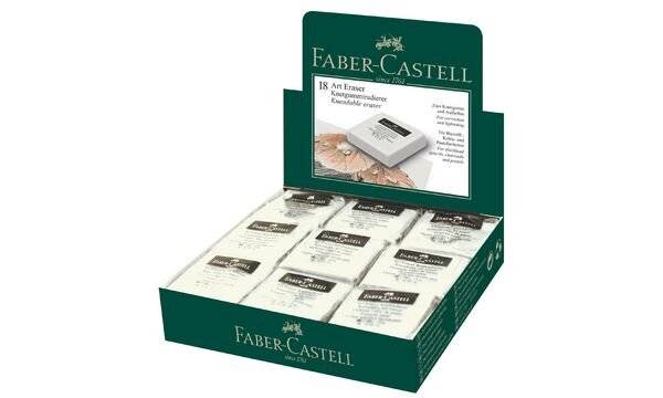 FABER-CASTELL Knetgummi Art Eraser weiß 18x-3