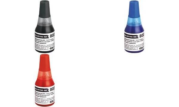 COLOP Stempelfarbe 802, schnelltrocknend, 25 ml, blau (62518432)-0