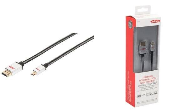 ednet Anschlusskabel High Speed, Micro HDMI-D - HDMI-A, 2,0m (8084490)-3