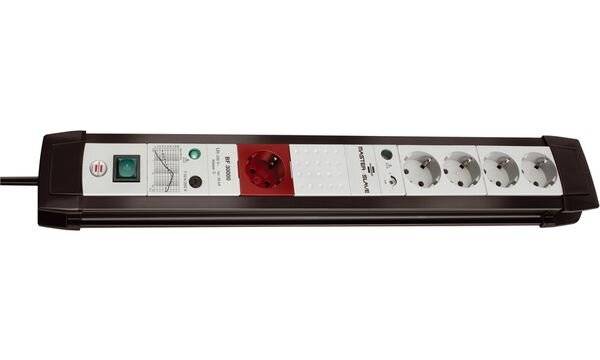 BRENNENSTUHL Premium-Line - Steckdosenleiste mit Überspannungsschutz & Master Slave Funktion (5-fach | 1x Master & 4x Sl-2