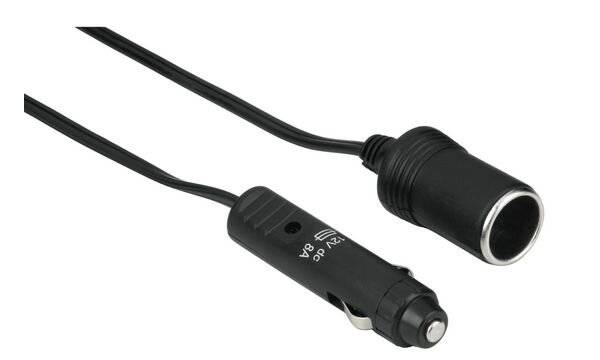 Hama Hama Verlängerungskabel für Zigarettenanzünder 1,5 m 12 V Passend für (Details) Normsteckdosen (ø 21 mm), sowie für-3