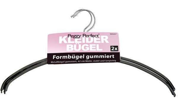 Peggy Perfect Metall-Kleiderbügel ohne Steg, 2er Pack (6422404)