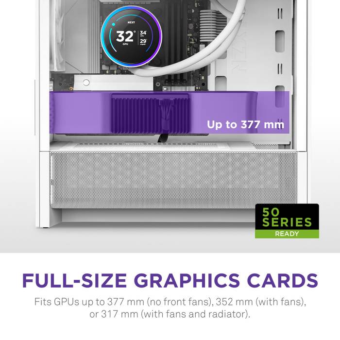 NZXT - H3 Flow weiß matt Tempered Glass - Midi/Minitower - ATX-4