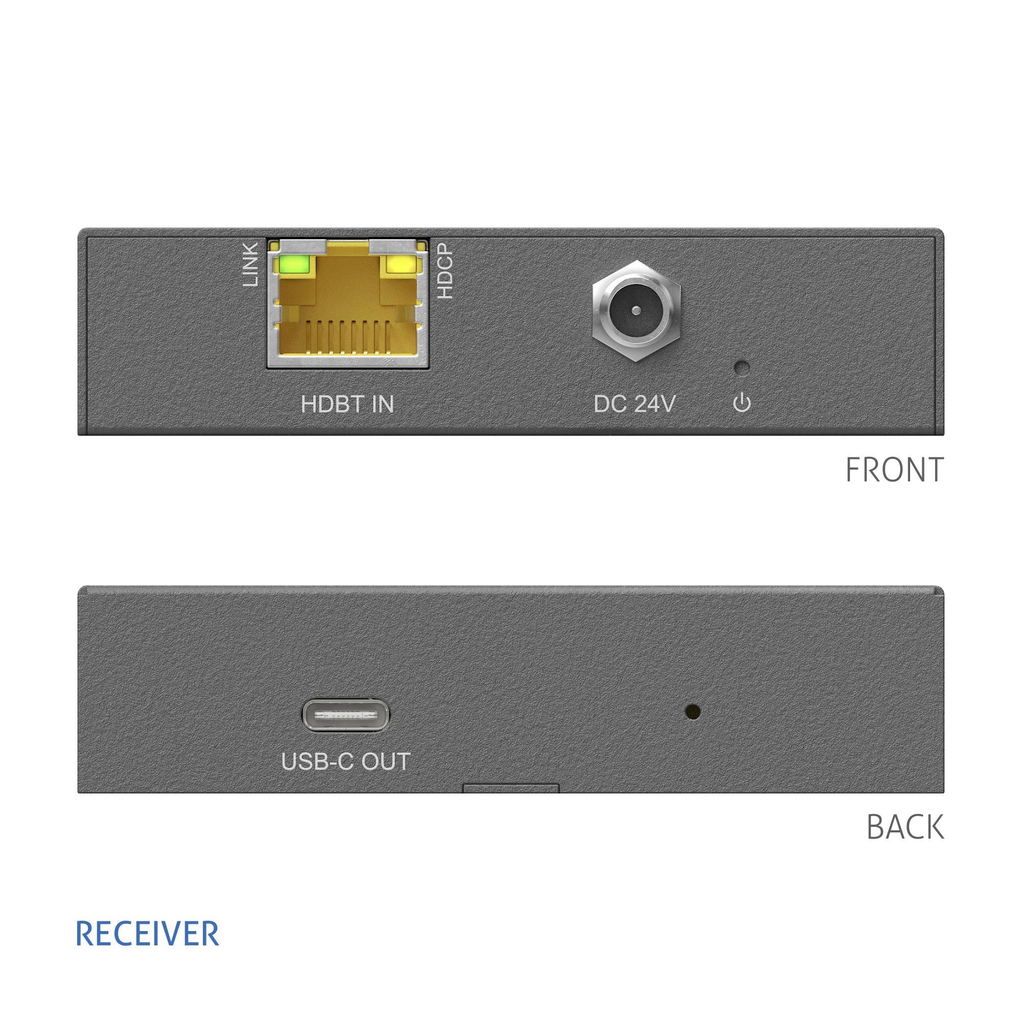 HDBaseT 3.0 USB-C Receiver - USB-C Video und Daten-3